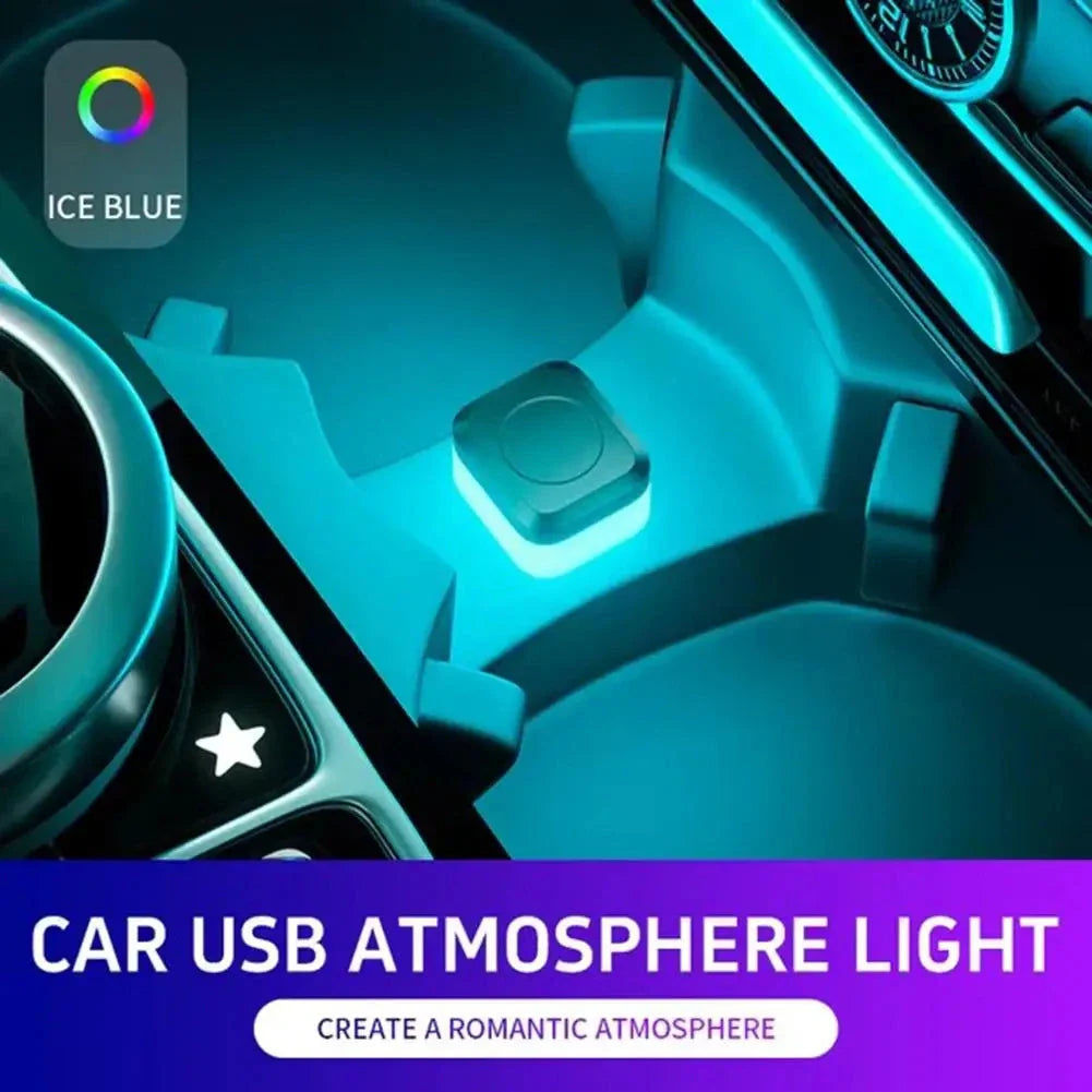 Mini USB LED Car Light – Colorful Interior Atmosphere & Emergency Lamp
