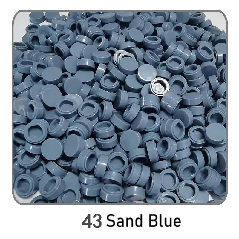 1000Pcs Tile 1x1 Round Building Blocks | 52 Color DIY Educational Creative Toy Set