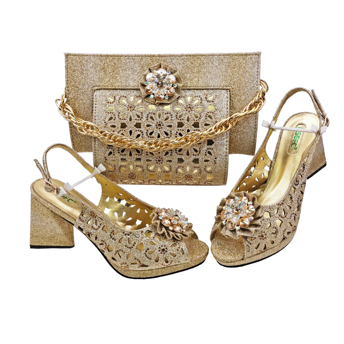Italian Shoes And Bag Sets For Evening Party EDV-25