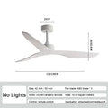 DecorBites™ Industrial Wind Ceiling Fans ABS Blades Remote Control Silent Operation