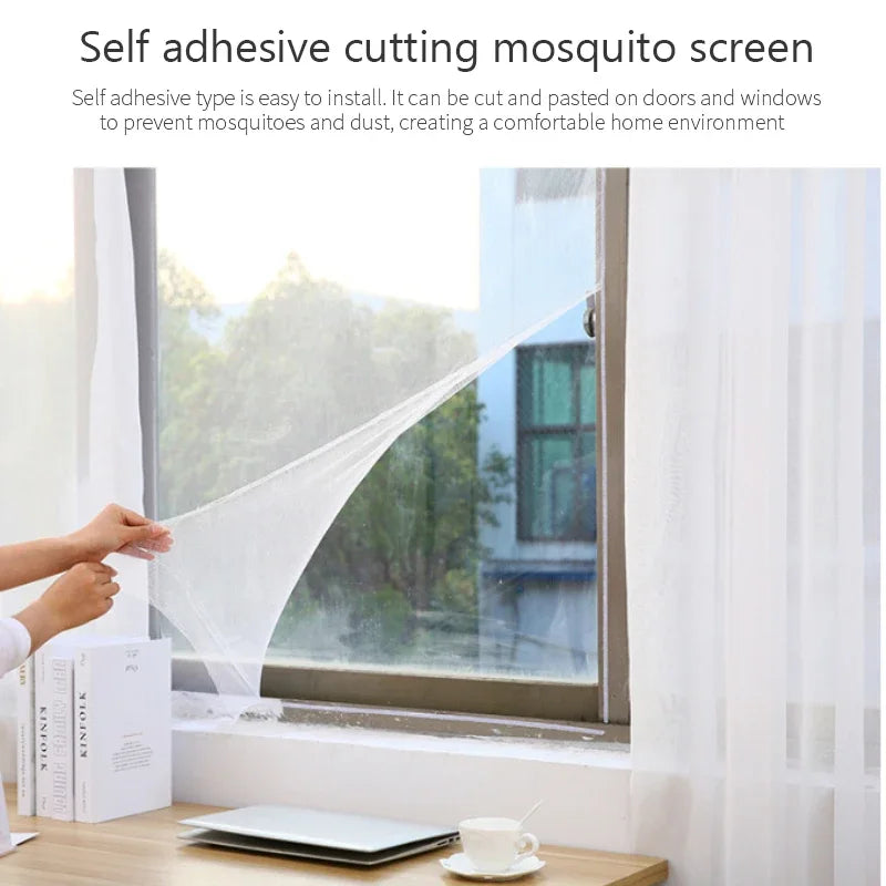 DIY Mosquito Net Window Screen | Self-Adhesive Bug Mesh for Home