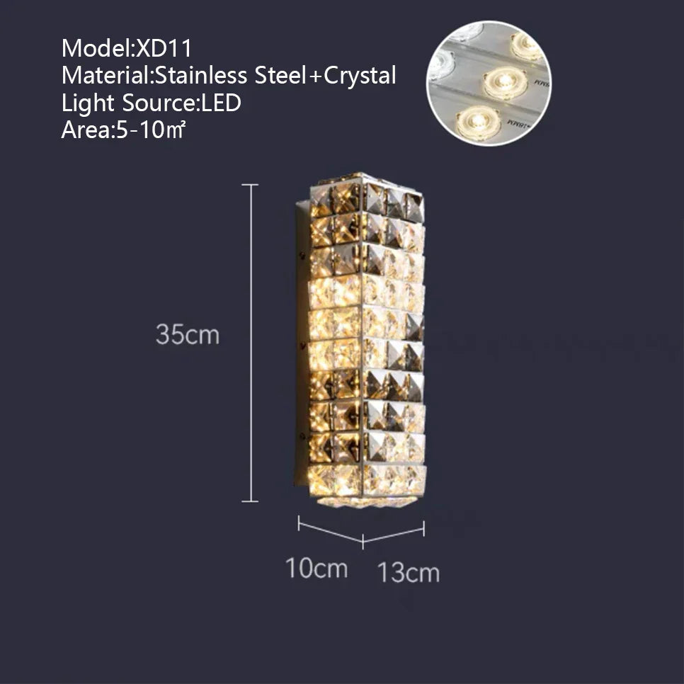 DecorBites™ Crystal LED Rectangle Chandelier for Elegant Home Decor