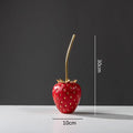 DecorBites™ Gold Strawberry Figurine Decor for Home Decor & Display