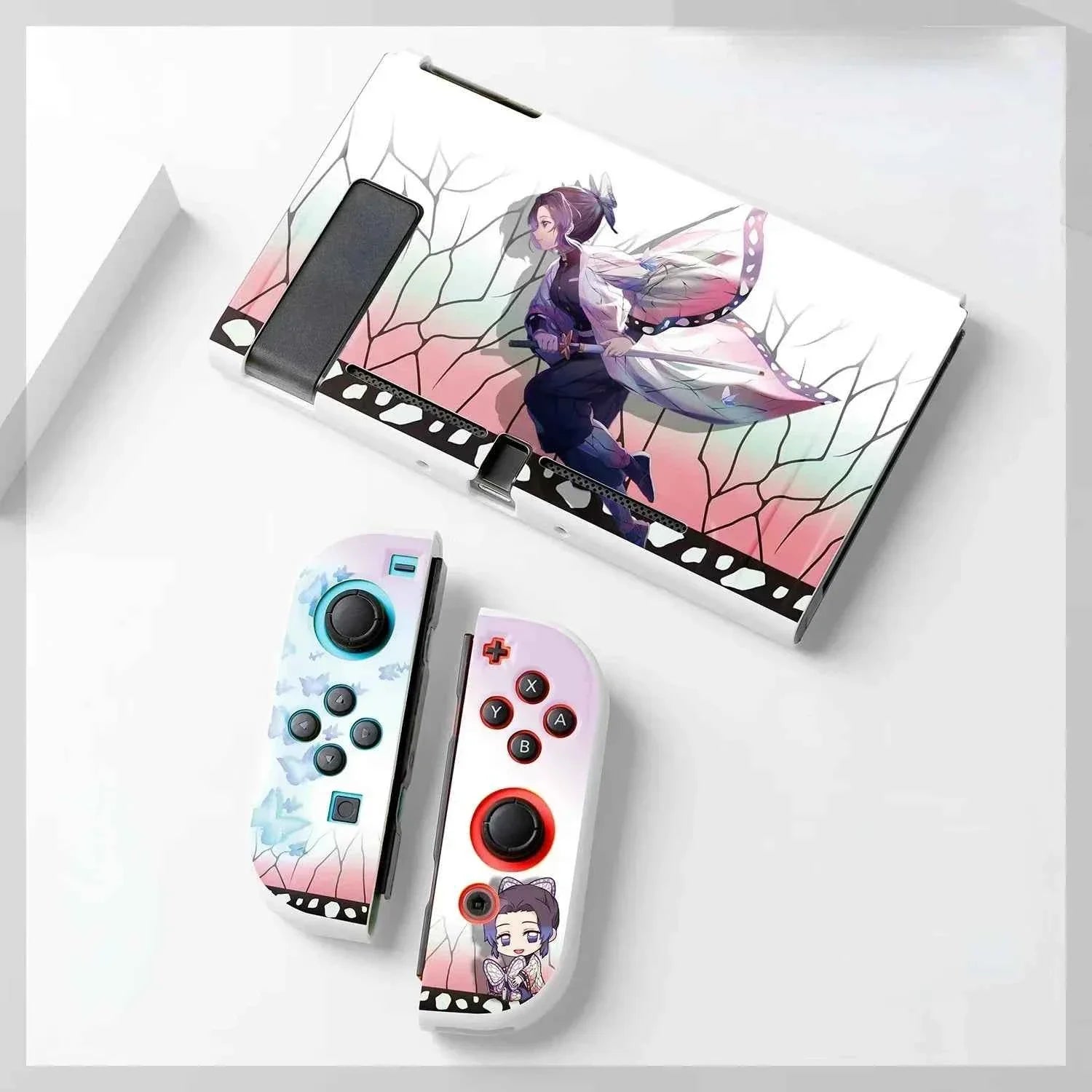 Anime Demon Slayer Switch Soft Shell Protective Sleeve Tanjirou Nezuko Shinobu Zenitsu Kimetsu Kyoujurou No Yaiba Birthday Gifts
