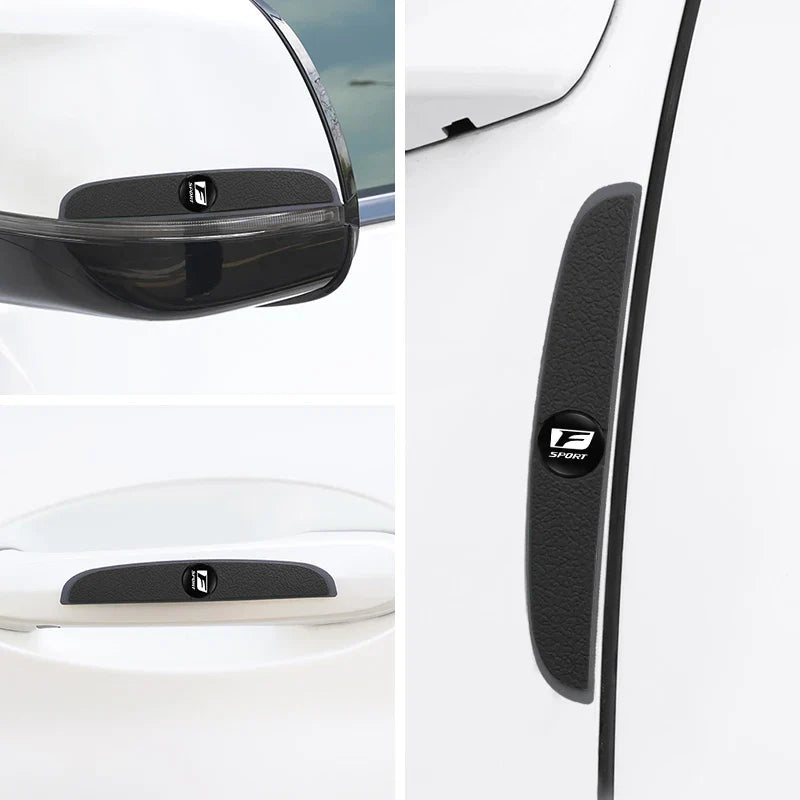 4Pcs Silicone Car Door Edge Protector Strips | Anti-Collision Pad for Lexus Models
