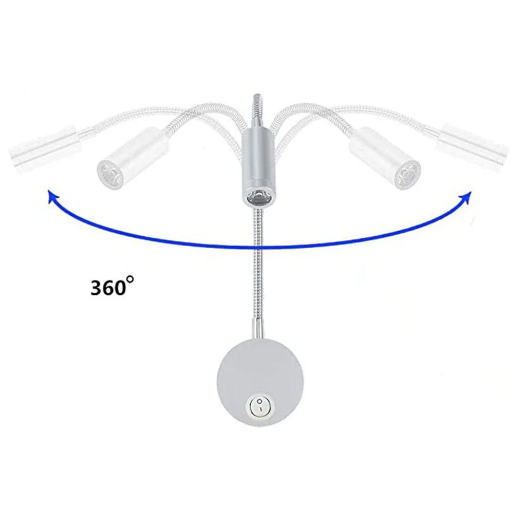 DecorBites™ LED Bedside Wall Sconce Reading Lamp 3W Spot Light Fixture
