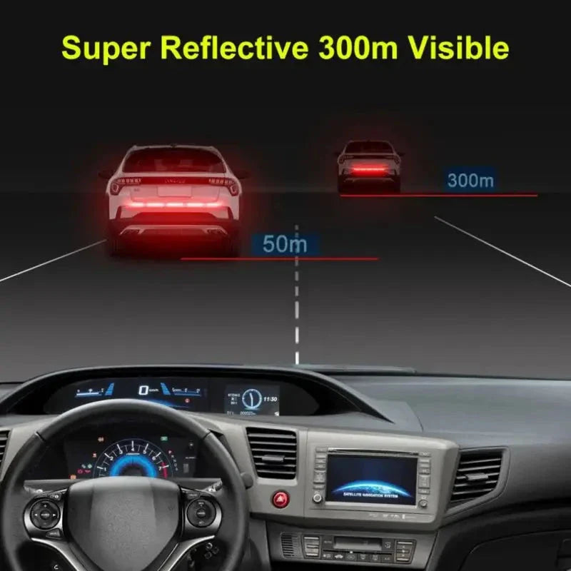 1 Set Reflective Warning Safety Tape - Car Trunk Anti-Collision, Add Protection For Your Vehicle