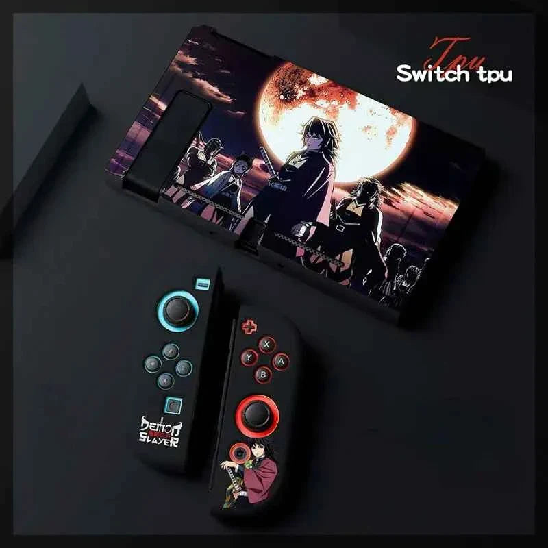 Anime Demon Slayer Switch Soft Shell Protective Sleeve Tanjirou Nezuko Shinobu Zenitsu Kimetsu Kyoujurou No Yaiba Birthday Gifts