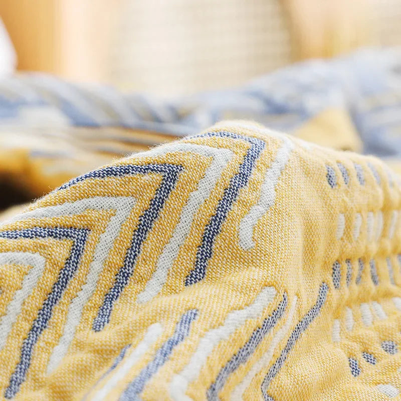 DecorBites™ Cotton Gauze Soft Throw Blanket for Bed and Sofa