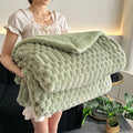 DecorBites™ Double-Layer Lamb Plush Throw Blanket for Home and Travel