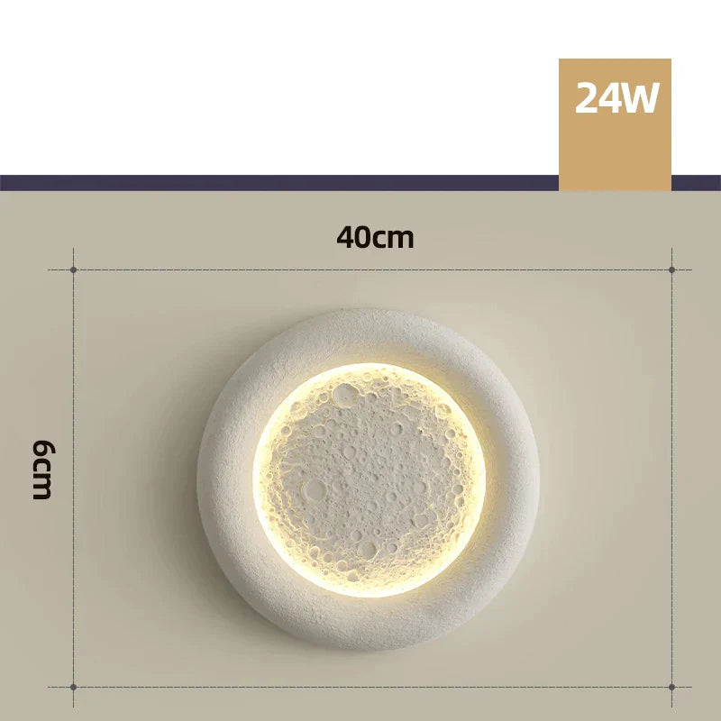 DecorBites™ Cream Breeze Moon Ceiling Lamp: Simple, Warm Lighting for Master Bedroom & Study
