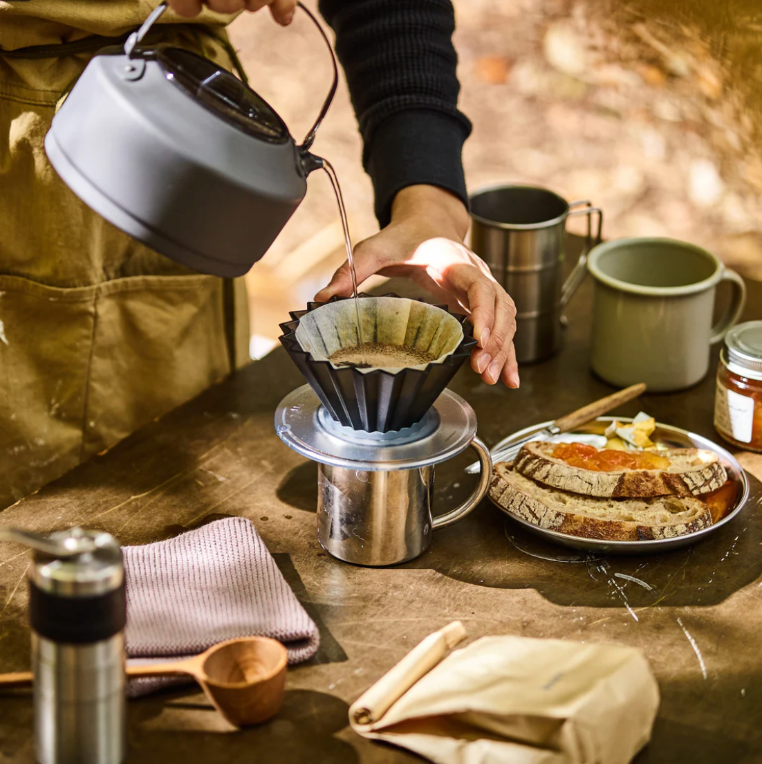 Origami - Pour Over Coffee Dripper - Air - Matte Gray