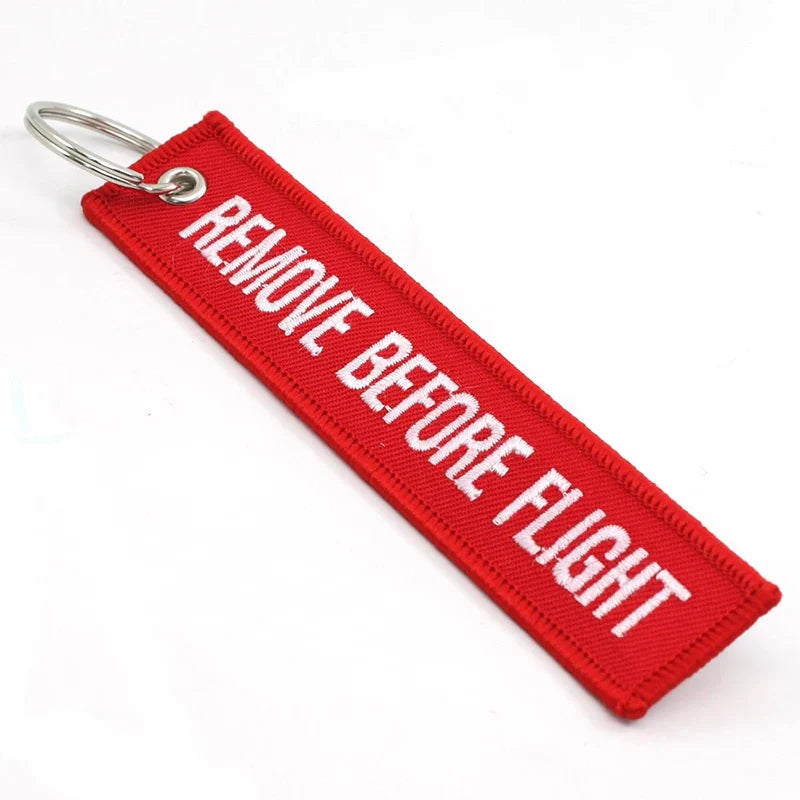 5PCS Remove Before Flight Keychain | Aviation Jet Tag Key Holder Set