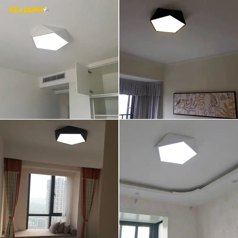 DecorBites™ Geometric LED Ceiling Lamp for Modern Spaces