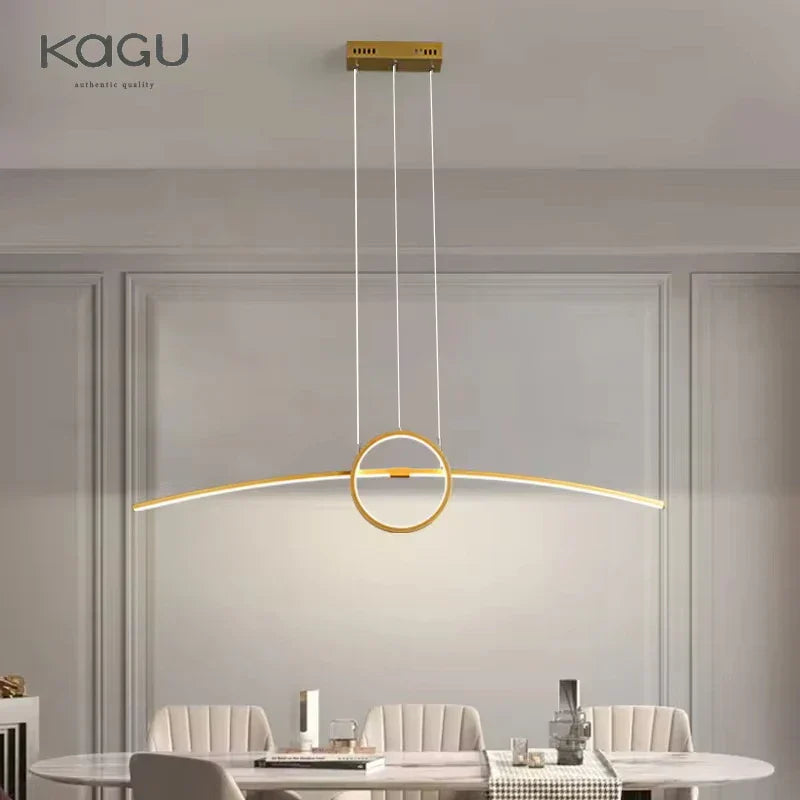 DecorBites™ LED Ceiling Chandelier: Modern Minimalist Kitchen Dining Table Lighting