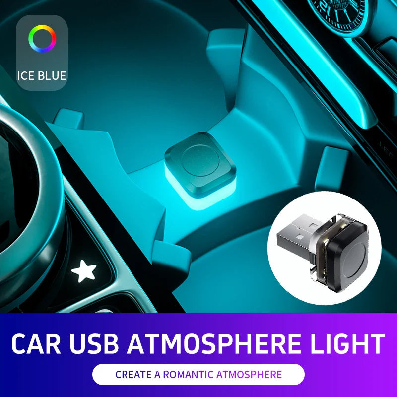Car Mini USB LED Ambient Light | Portable Decorative Atmosphere Lamp