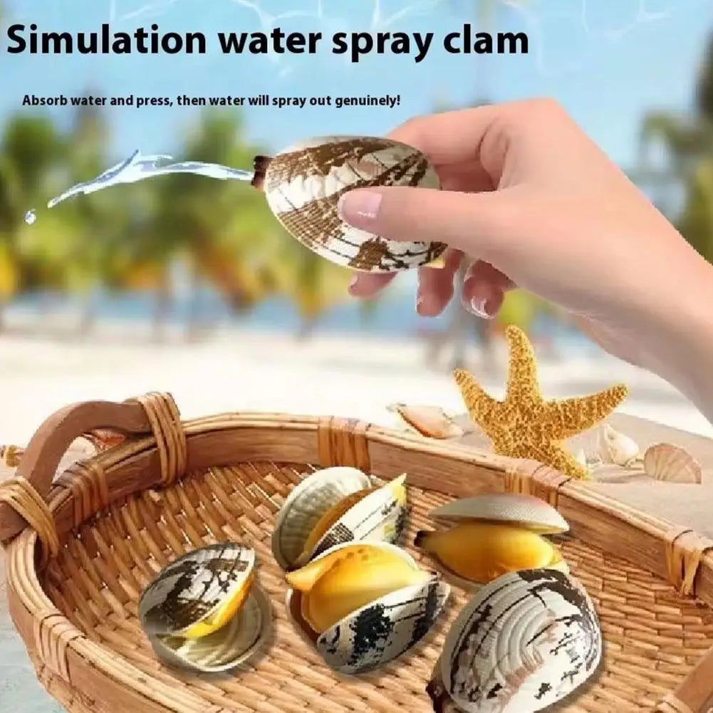Baby Bath Seashell Toy | Press Water Spray Fun for Pool and Beach