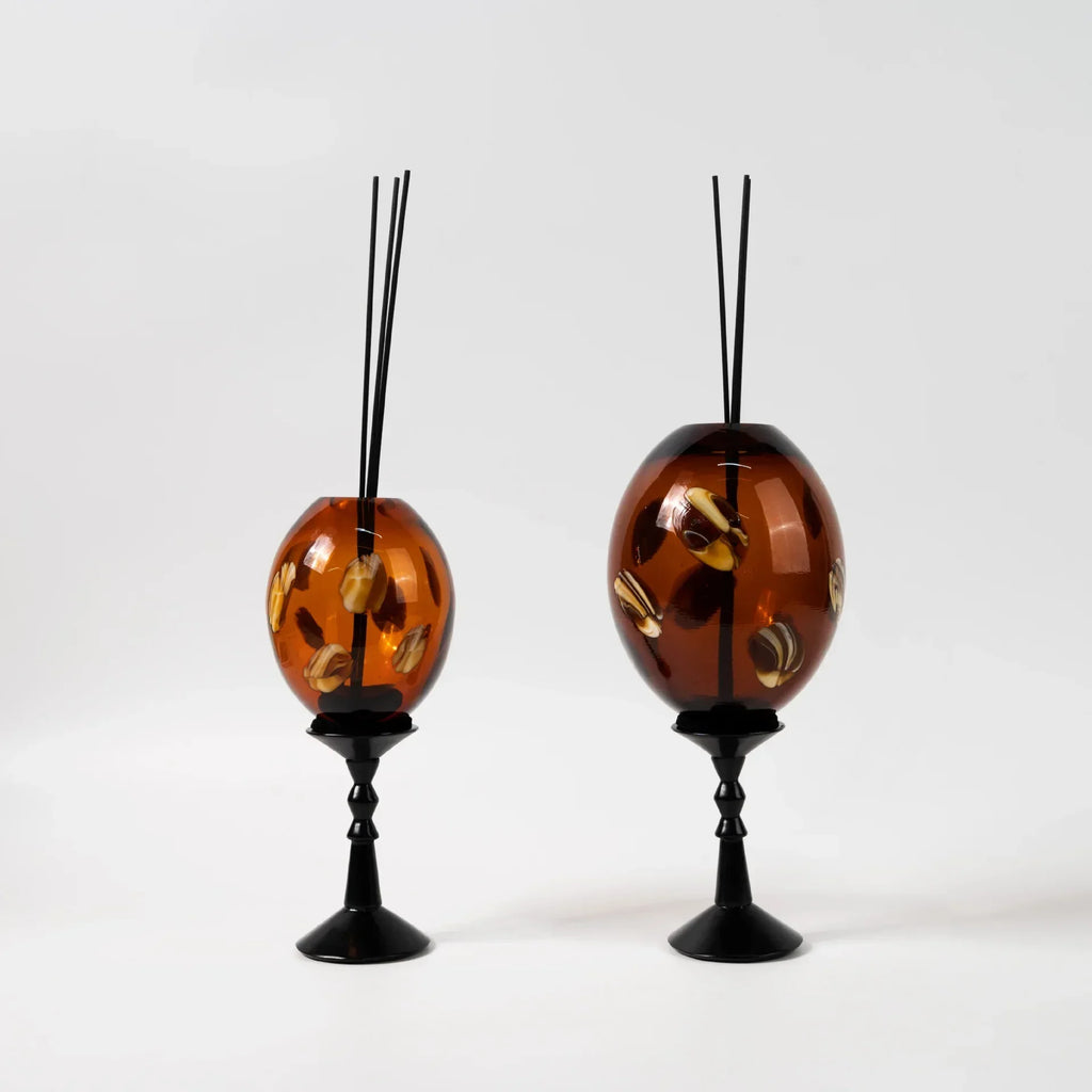 DecorBites™ Geometric Circle Glass Vase Candlestick Home Decor