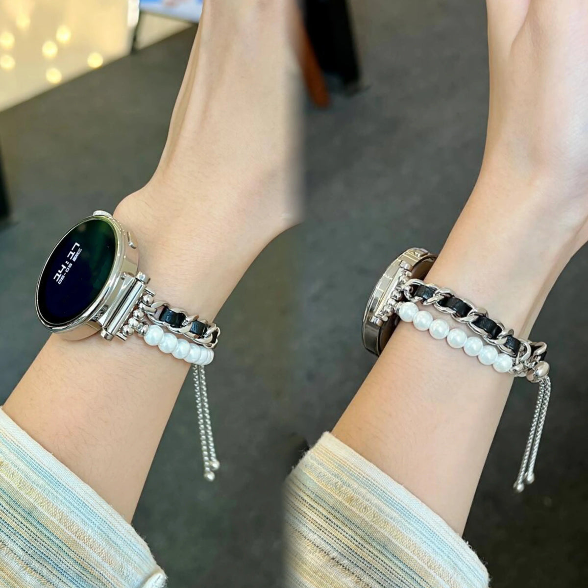 Suunto Race, Vertical & 9 Peak Women's Pearl Chain Bracelet