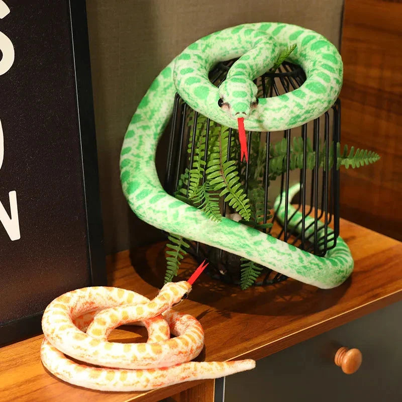 Artificial Python Plush Toy – Long Snake Soft Plush Home Decor