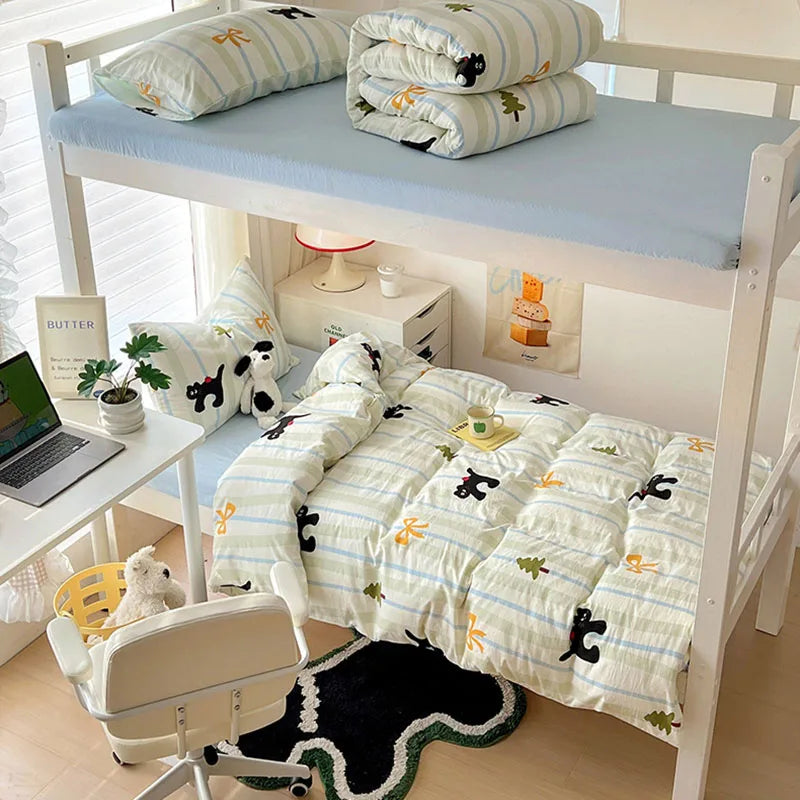 DecorBites™ Cartoon Style Cotton Printed Bedding Sets in Single/Double Size