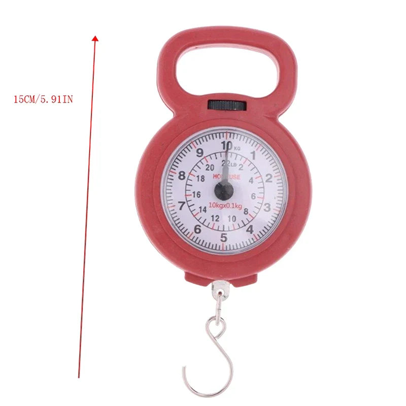 Portable Hanging Spring Scale 10kg | Mini Fishing and Luggage Weigher