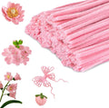 100pcs Pink Pipe Cleaners | Chenille Stems for Crafting