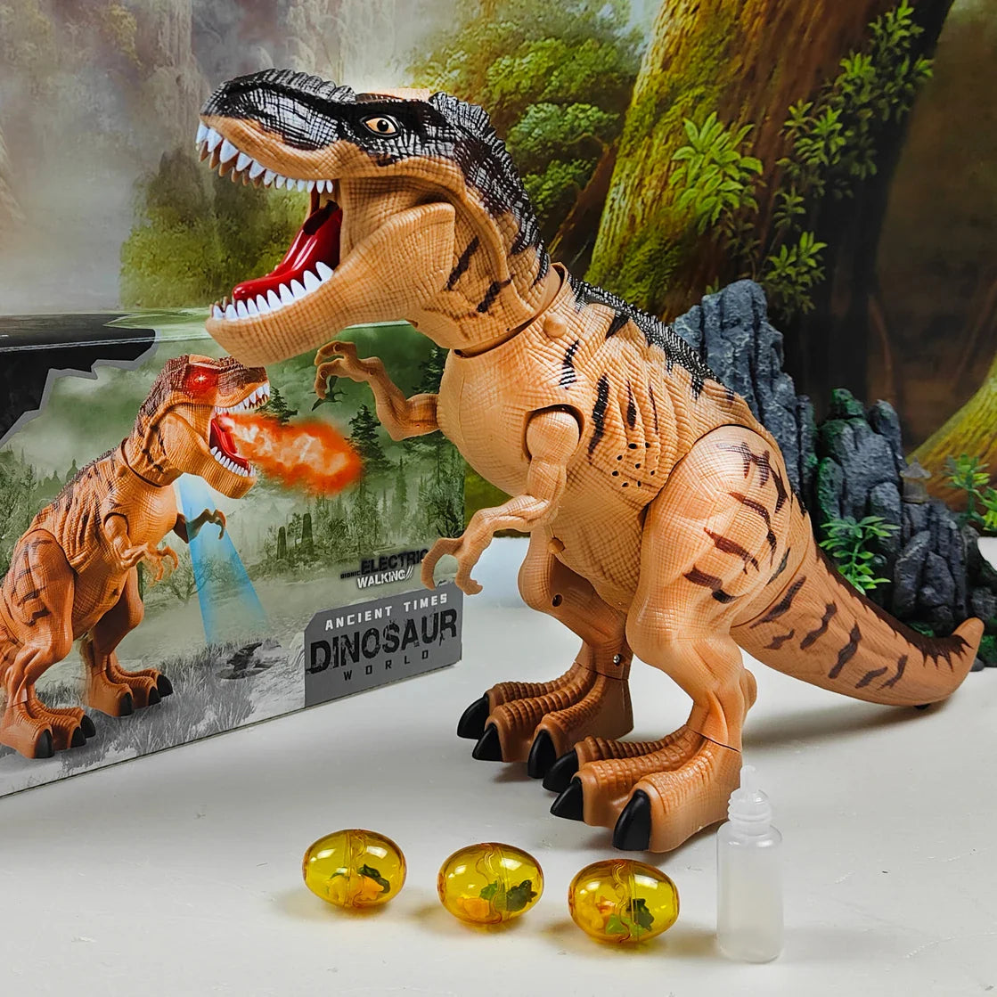 Large Mechanical Dinosaur Robot with Lights and Sounds