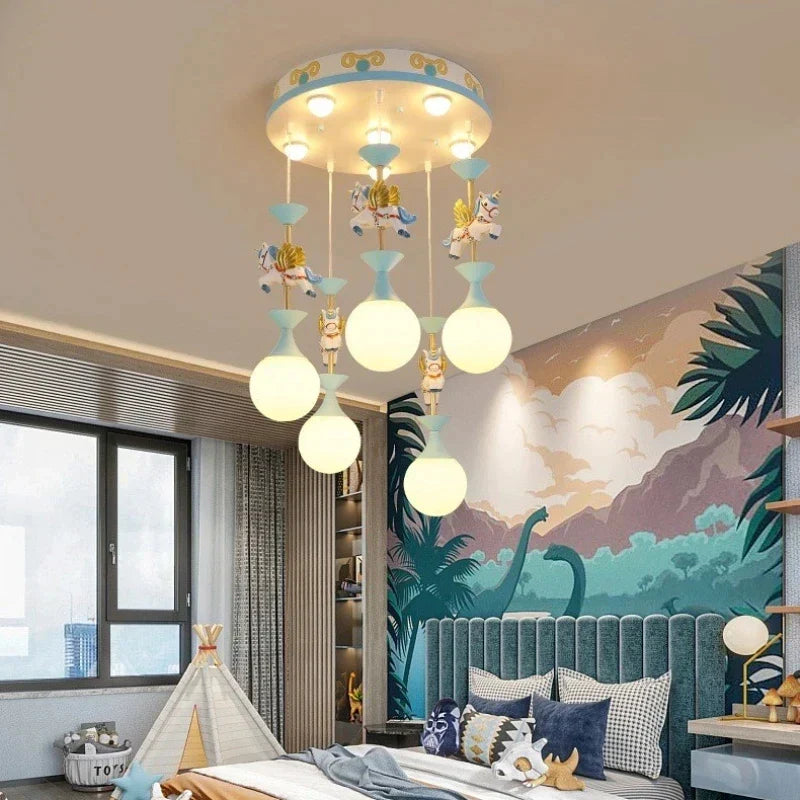 DecorBites™ Creative Unicorn LED Pendant Ceiling Light for Children's Room