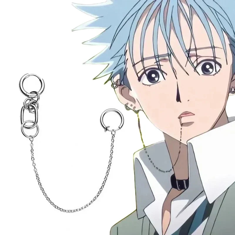 NANA Inspired Lip Piercing Set | Cosplay Punk Chain Earrings