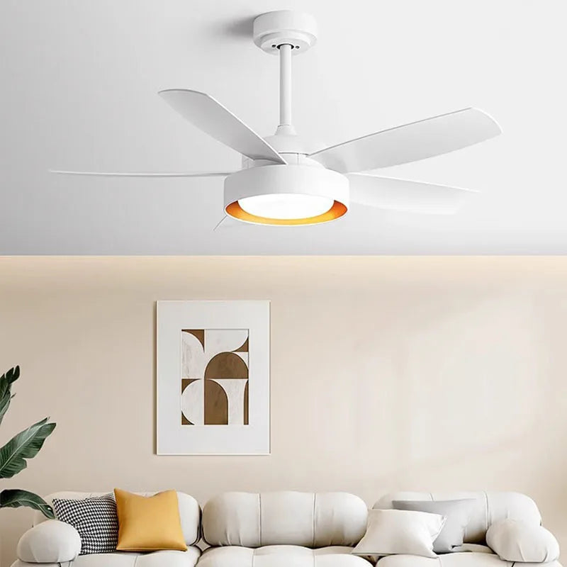 DecorBites™ 5-Blade Ceiling Fan with Remote Control & LED Light - Silent Motor