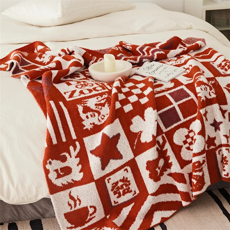 DecorBites™ Knitted Blanket Throws 120x150cm