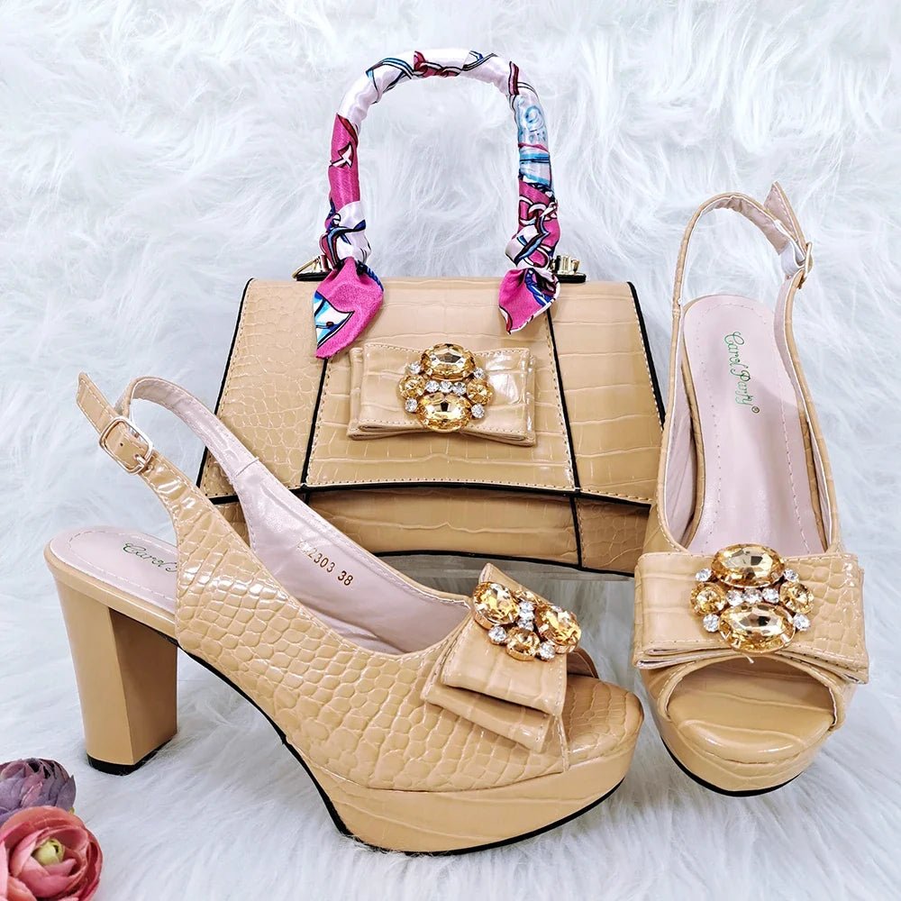 Italian Shoe and Bag Set New HFG1-23
