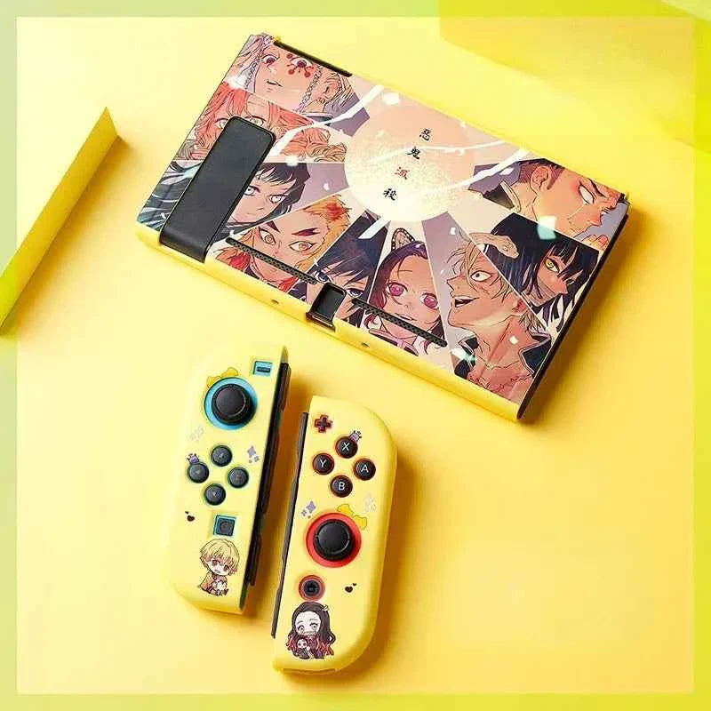 Anime Demon Slayer Switch Soft Shell Protective Sleeve Tanjirou Nezuko Shinobu Zenitsu Kimetsu Kyoujurou No Yaiba Birthday Gifts