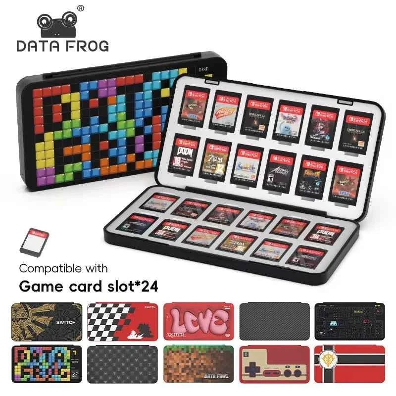 DATA FROG 24 in 1 Game Card Case Protective Holder Hard Shell Game Card Storage Box For Switch/Lite/Oled Accessories