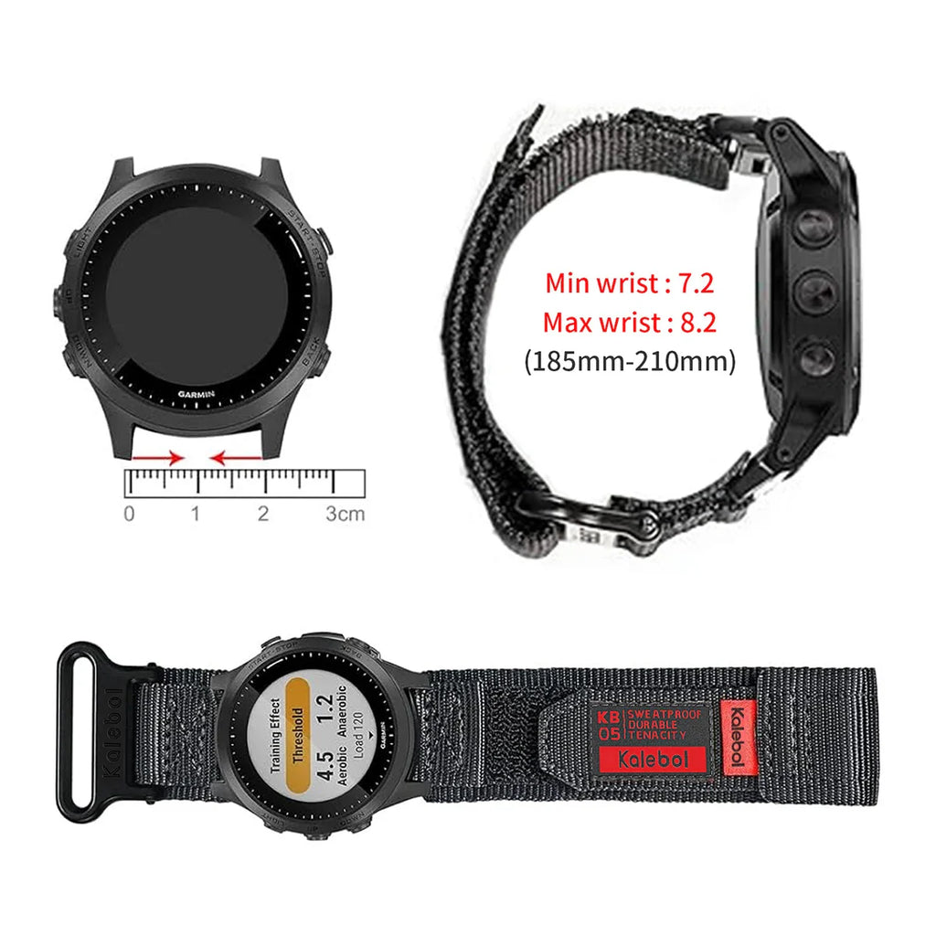Durable Nylon Velcro Loop Garmin Bands - Quickfit