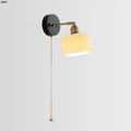 DecorBites™ Copper LED Wall Lights Pull Chain Switch Modern Bedside Lamp