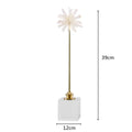 DecorBites™ Crystal Agate Handmade White Flower Home Decor Figurine