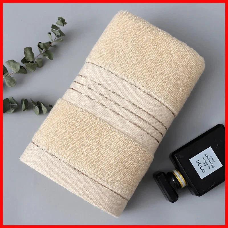 All-Cotton Thick Jacquard Face Towel – Skin-Friendly Bath & Adult Towel