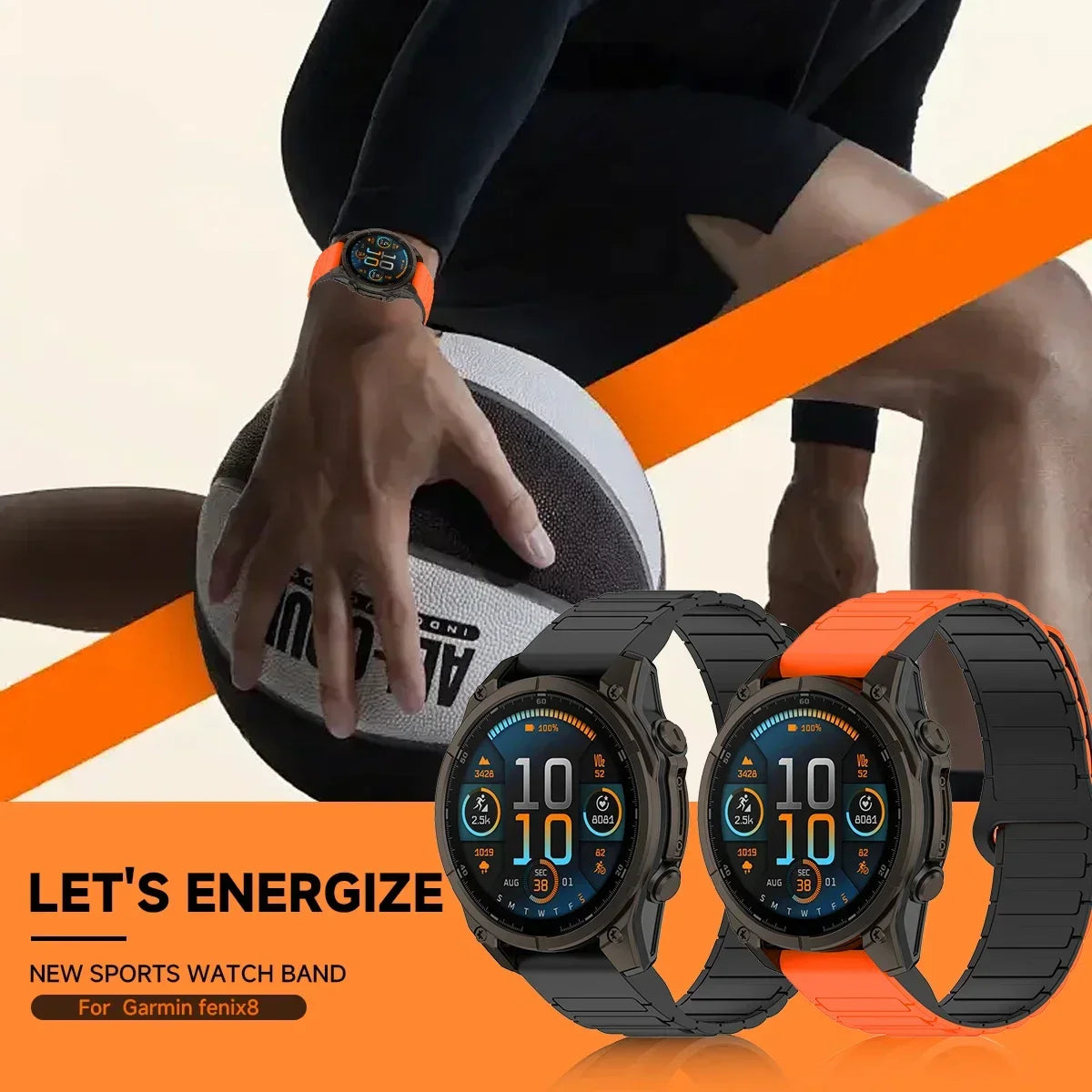 Garmin Fenix Silicone Magnetic Strap - Versatile & Comfortable
