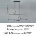 DecorBites™ LED Ceiling Chandelier: Modern Minimalist Kitchen Dining Table Lighting