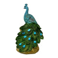1 Piece of Artistic Peacock Resin Craft Sculpture Ornament, Feng Shui Home Decoration, Luxurious Decoration for Living Room, Foyer, and Wine Cabinet