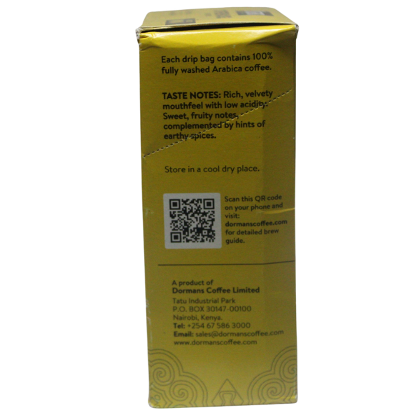 Dormans Coffee House Drip Coffee Bags 11g side panel view