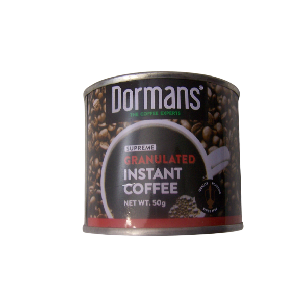 Dormans Supreme Granulated Instant Coffee 50g front package close up