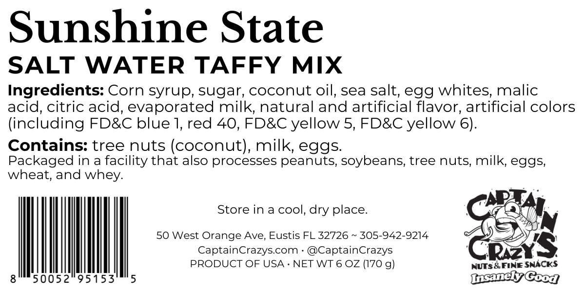 Sunshine State Salt Water Taffy Mix