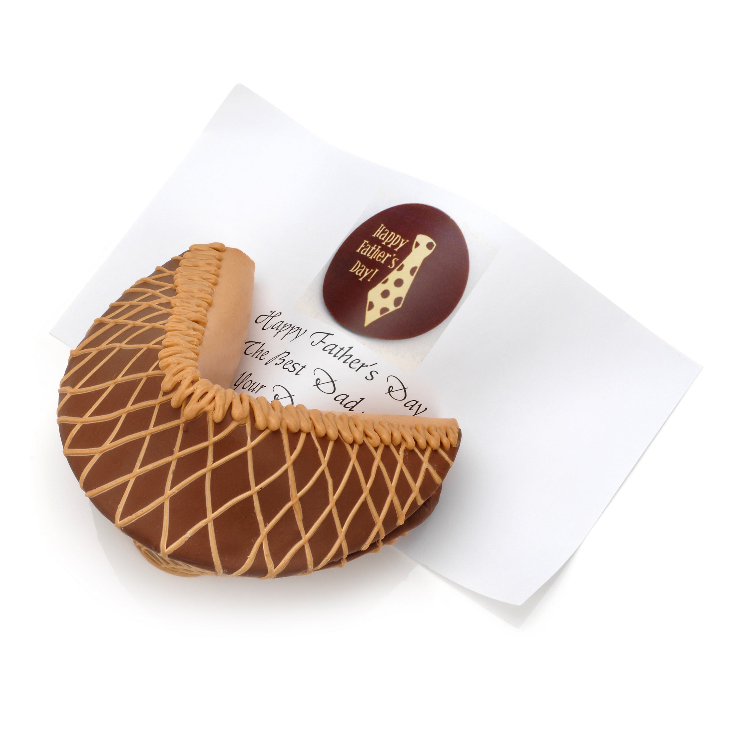 Chocolate Peanut Butter Giant Fortune Cookie