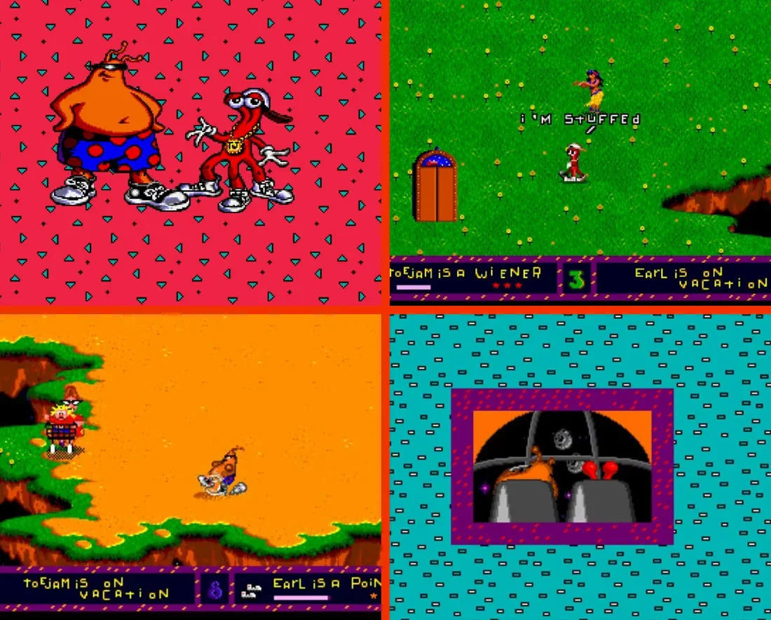 Toejam and Earl Sega Genesis Mega Drive Video Game Cartridge 1991