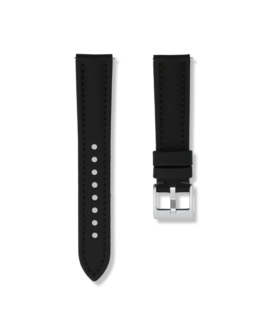 Tuxedo Black Sailcloth Strap 21mm