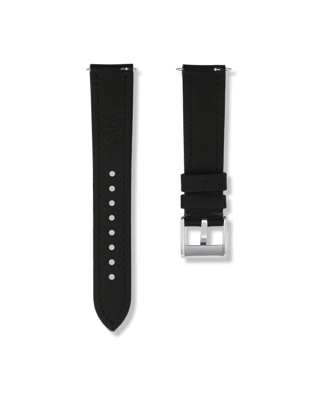 Tuxedo Black Sailcloth Strap 21mm