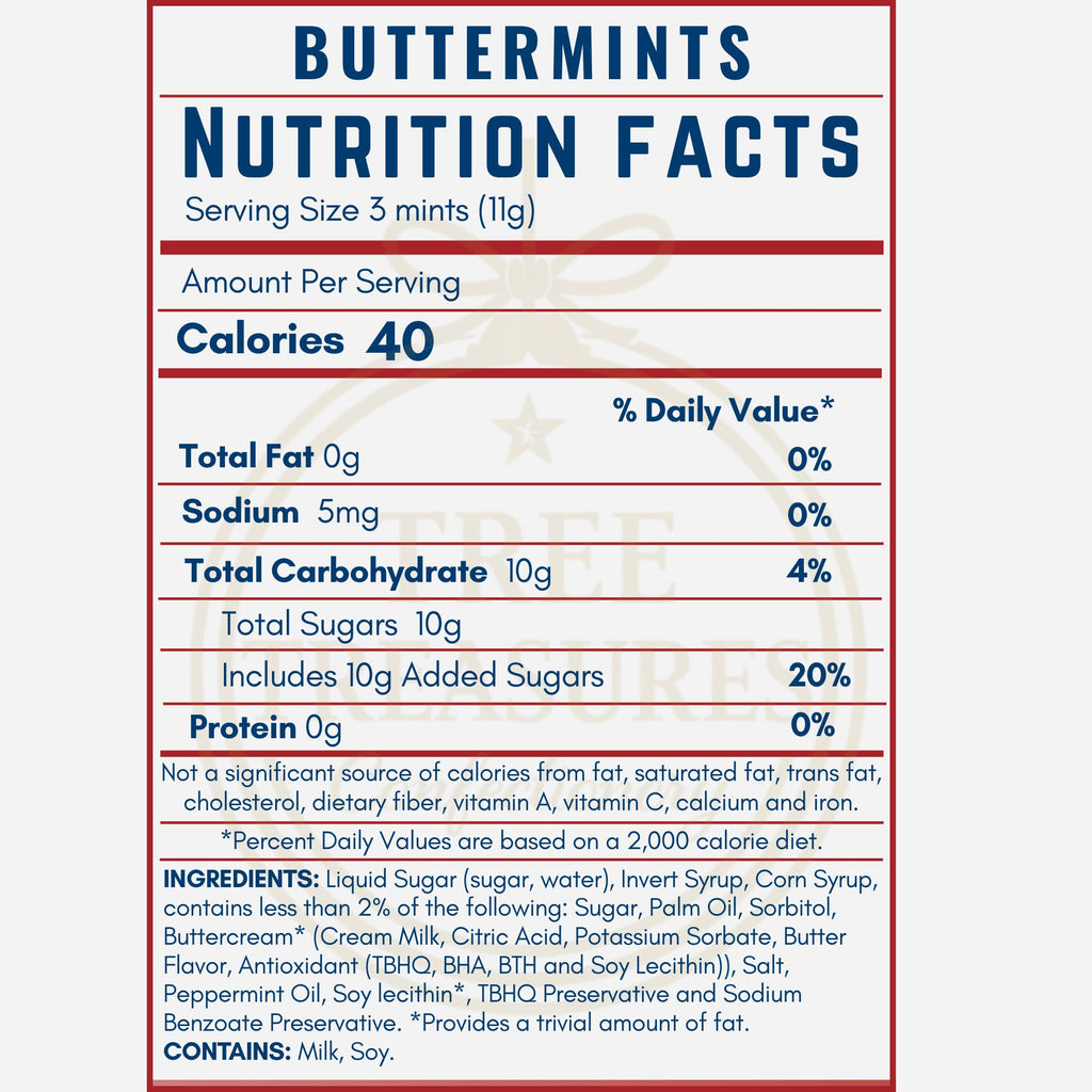 USA Flag Buttermints 220ct | Individually Wrapped Patriotic Butter Mints | American Flag Candy for 4th of July, Memorial Day, Veterans Day & Military Party Favors